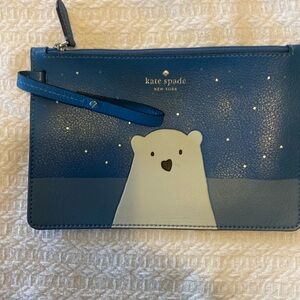 Kate Spade NWOT Arctic Friends wristlet